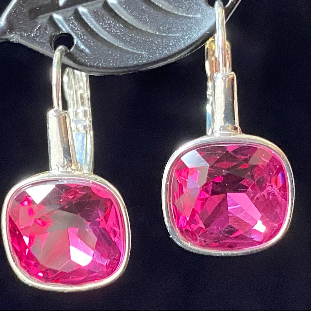 Vintage QVC Joan Rivers Classics Collection Bright Colored Sparkling Earrings